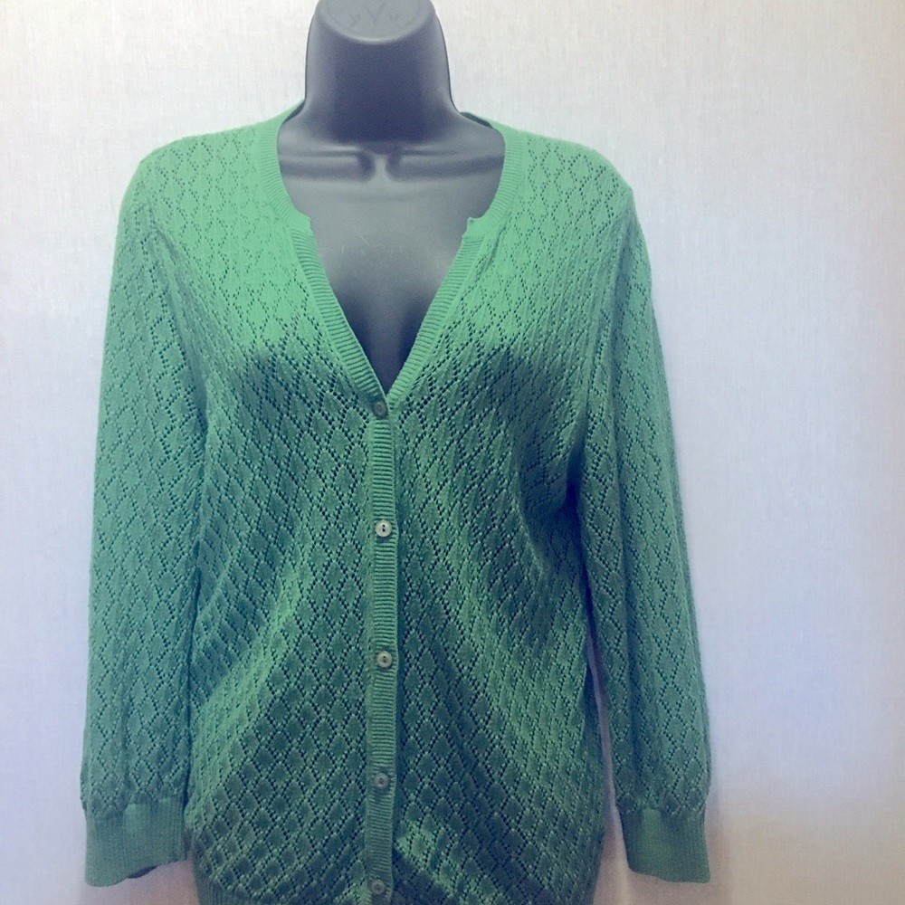 Jean Pierre green cardigan